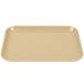 A tan rectangular Cambro Camlite tray.