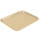 A tan Cambro Camlite tray.