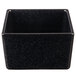 A black square Tablecraft bowl with white specks.