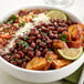 Dried small red beans in a bowl.