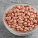 A bowl of dried pink beans.