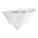 A white plastic wall sconce with a black handle.