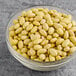 A bowl of Dried Mayocoba Beans on a grey surface.