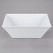 A white square bowl.