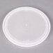 A white plastic lid for a Newspring deli container.