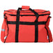 ServIt Insulated Food Delivery Bag, Soft-Sided Heavy-Duty / Pan Carrier, Red Nylon, 22 inch x 13 inch x 16 inch - Holds Up To (6) 2 1/2 inch or (5) 3 inch Deep Full Size Food Pans
