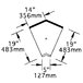 An Eagle Group inner corner workboard for underbar use.