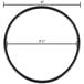A black C Pure AQUAKING O-Ring with measurements.