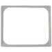 A gray silicone rectangular pan band.