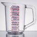 Rubbermaid FG321500CLR Bouncer 1 Pint Polycarbonate Plastic Measuring Cup
