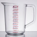 Rubbermaid FG321600CLR Bouncer 2 Quart Polycarbonate Plastic Measuring Cup