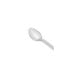 A Vollrath solid spoon with a hooked handle.