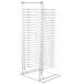 An American Metalcraft metal rack with 24 curved slots.