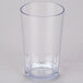 A clear plastic Cambro tumbler.