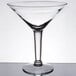 A clear Libbey Super Martini Glass with a stem.