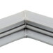 A close up of a gray corner on a Beverage-Air door gasket.