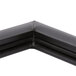 A close-up of a black Beverage-Air magnetic door gasket with a white background.