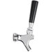 An Avantco beer tap tower with a chrome finish and black handle.