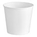 A plain white disposable paper ice bucket.