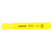 A Universal fluorescent yellow highlighter pen with a chisel tip.