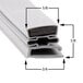 A black rubber magnetic door gasket for a Continental Refrigerator with 24" x 30" measurements.
