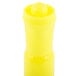 A yellow plastic bottle with a yellow lid and a round top containing Universal Fluorescent Yellow Desk Style Highlighters.