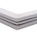 The white plastic corner of a Continental Refrigerator magnetic drawer gasket.