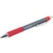 A Universal red and silver medium point rollerball gel pen.