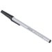 A Universal black and silver oil-based ballpoint pen.