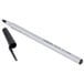 The Universal Economy Black Fine Point Oil-Based Ballpoint Stick Pen with a black tip and cap.