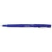 A Universal One blue medium point rollerball pen with a cap and silver clip.