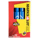 A box of Avery Marks-A-Lot blue chisel tip permanent markers.