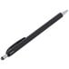 A black Universal One Comfort Grip retractable ballpoint pen with a silver tip.