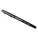 A Universal One black rollerball pen with a white tip.