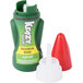 A close-up of a Krazy Glue bottle with a red and white cap.