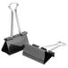 Two black Universal 1" capacity binder clips.