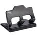 A black Universal 3 hole punch on a countertop.