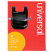 A black Universal 2-hole punch on a white background with white text on the box.
