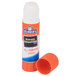 An Elmer's clear plastic glue stick with a cap on it.