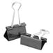 A pair of Universal black medium binder clips.