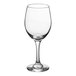 A clear 14 oz. all-purpose wine glass with a stem and rounded bowl.