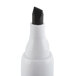 A Universal black chisel tip dry erase marker.