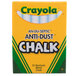 Crayola 501402 12 White An-Du-Septic Anti-Dust Chalk
