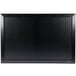 A black rectangular chalk board with a black Kamashi frame.