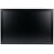 A black rectangular chalk board with a black Kamashi border.