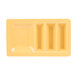 Tuxton GZS-800 TuxTrendz 14 5/8 inch x 8 5/8 inch Saffron Stackable China Taco Plate - 6/Case