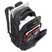 Samsonite 515311073 Tectonic Perfect Fit 19 inch x 13 1/2 inch x 9 inch Black / Red Top Loader Laptop Case / Backpack