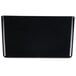 A black plastic rectangular wall file with three pockets.