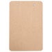 A brown hardboard clipboard with a low-profile clip.