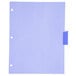 A blue file folder with Avery multi-color plastic dividers in a purple file.